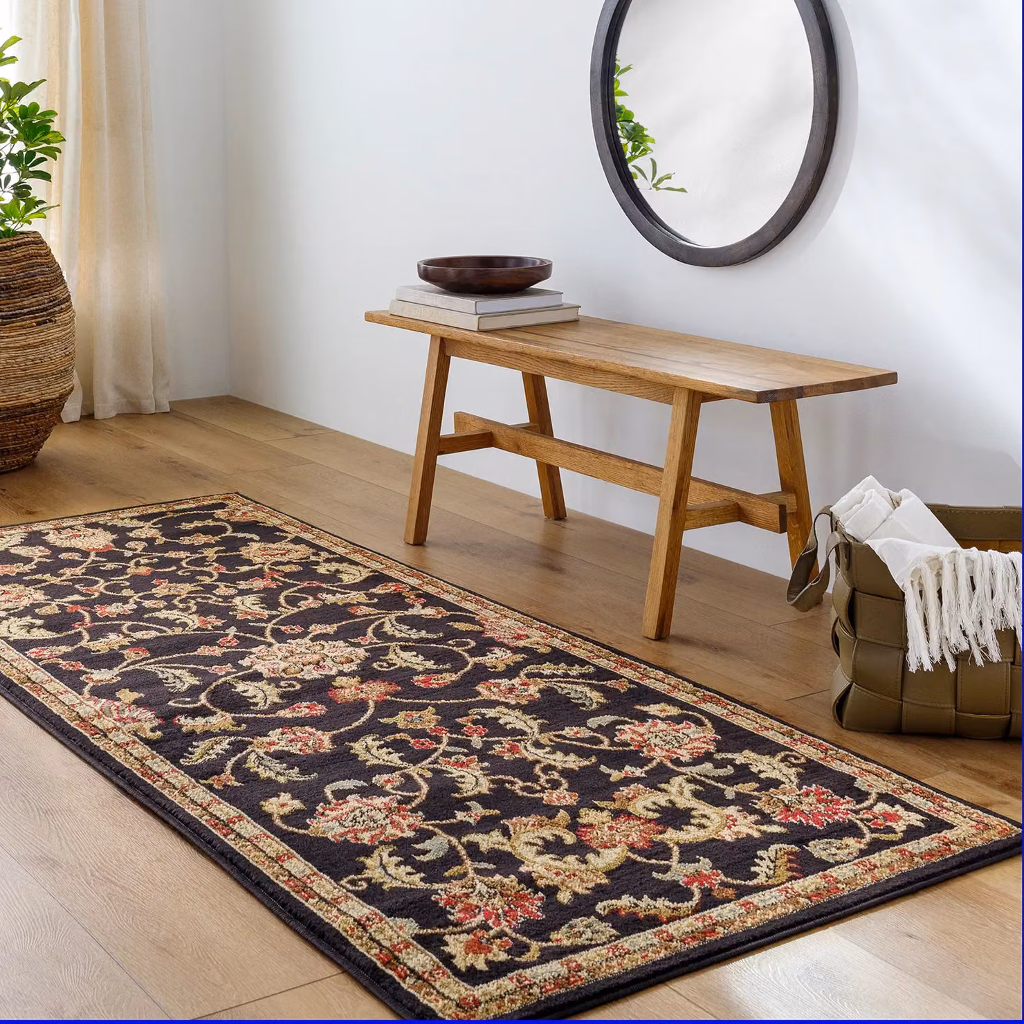 Livabliss Riley Vintage Traditional Boho Living and Dining Rug in Beige, Brown, Green and Black, W: 120 cm, L: 160 cm – 8