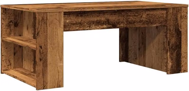 Berkfield Home Old Wood Coffee Table in Brown, W/D/H: 102 x 55 x 42 cm