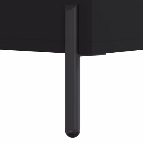 vidaXL Modern Black TV Cabinet in MDF and Metal, W/D/H: 80 x 36 x 50 cm – 4