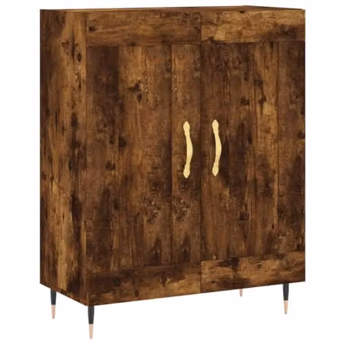 vidaXL Classic Sideboard in Smoked Oak, Brown Engineered Wood, W/D/H: 69.5 x 34 x 90 cm