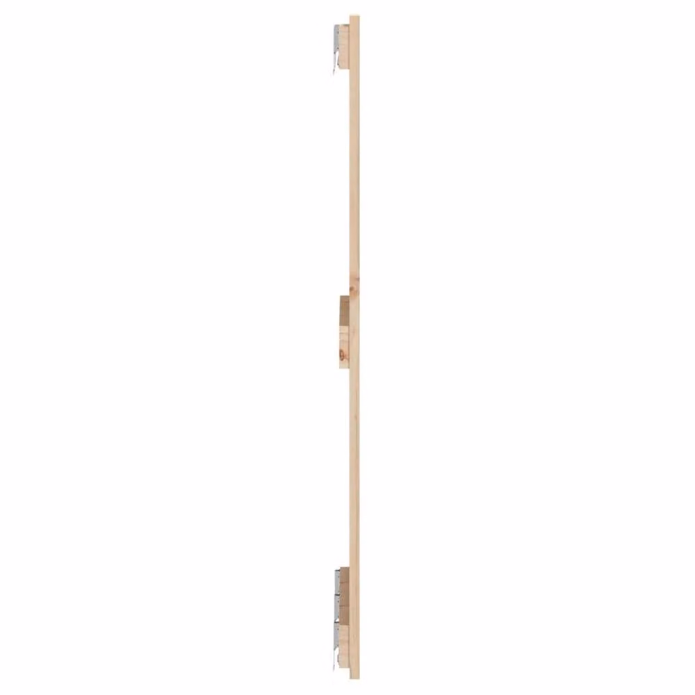 Berkfield Home Solid Wood Pine Wall Headboard in Beige, W: 140 cm, D: 3 cm, H: 90 cm – 2