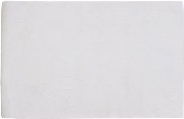 Vente-unique Bunny White Shaggy Faux Fur Effect Rug, W: 160 cm, L: 230 cm