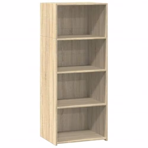 vidaXL Modern Highboard in Brown Sonoma Oak, W/D/H: 50 x 41 x 124 cm