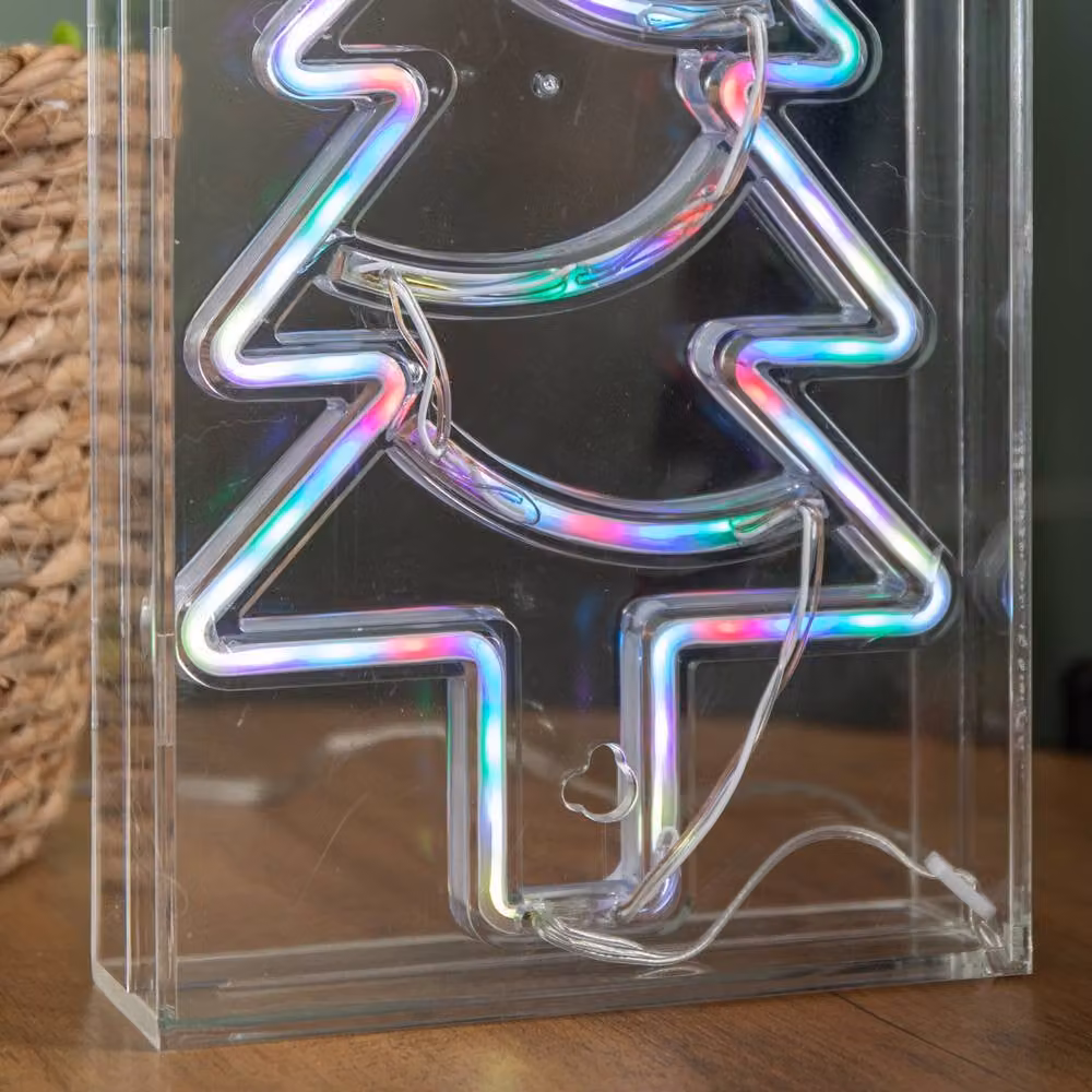 Samuel Alexander Multicolour RGB Neon Flex Christmas Tree LED Decoration with Remote Control, 30 cm – 3