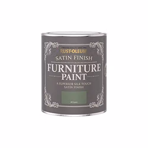 Rust-Oleum Satin Furniture and Skirting Board Paint, Green, 750ml – 3