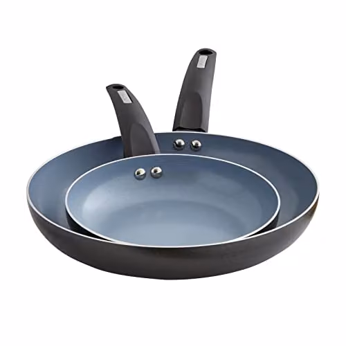 Tower T80300 Cerasure Induction Frying Pan Non-Stick 2 Piece Set, Grey, Ceramic Coating, 20 cm and 28 cm