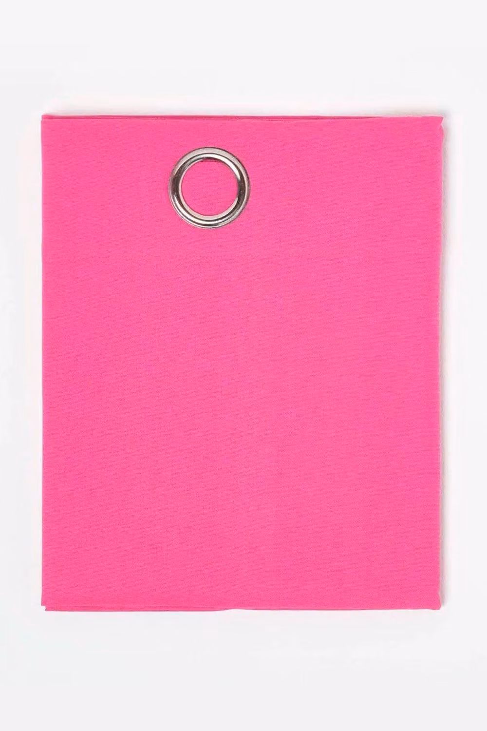 Homescapes Plain Cotton Eyelet Curtain Pair in Pink, Width: 140 cm, Drop: 229 cm – 2