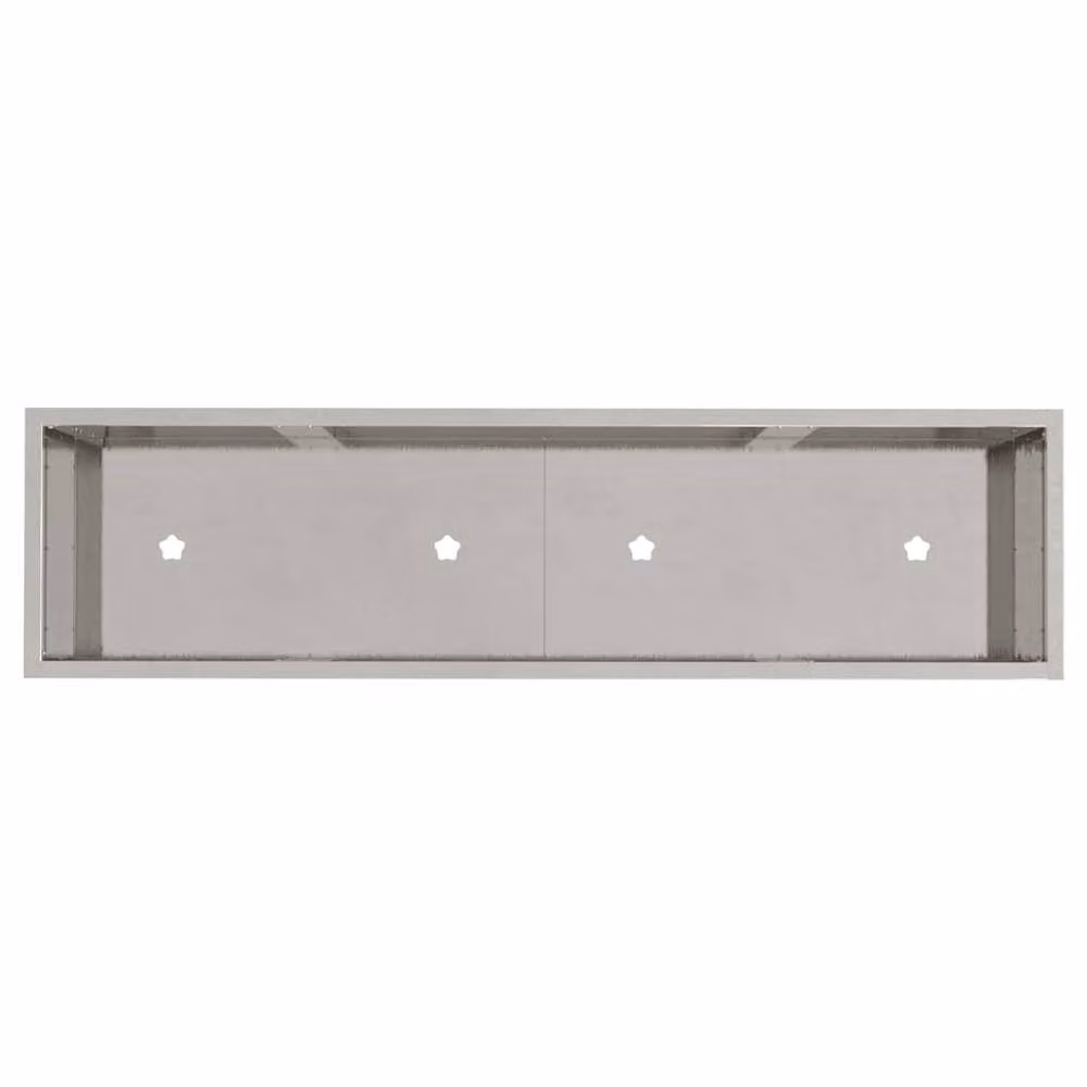 Berkfield Home Raised Garden Planter in Silver Stainless Steel, W/D/H: 100 x 26 x 82 cm – 3