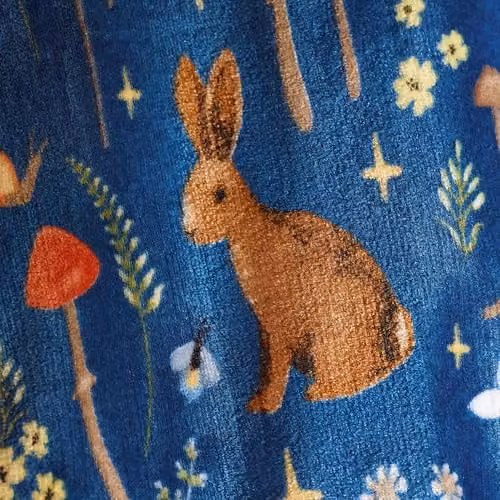 Catherine Lansfield Enchanted Twilight Animals Cosy Fleece Blanket Throw in Navy Blue, W/D/H: 130 x 170 cm – 2