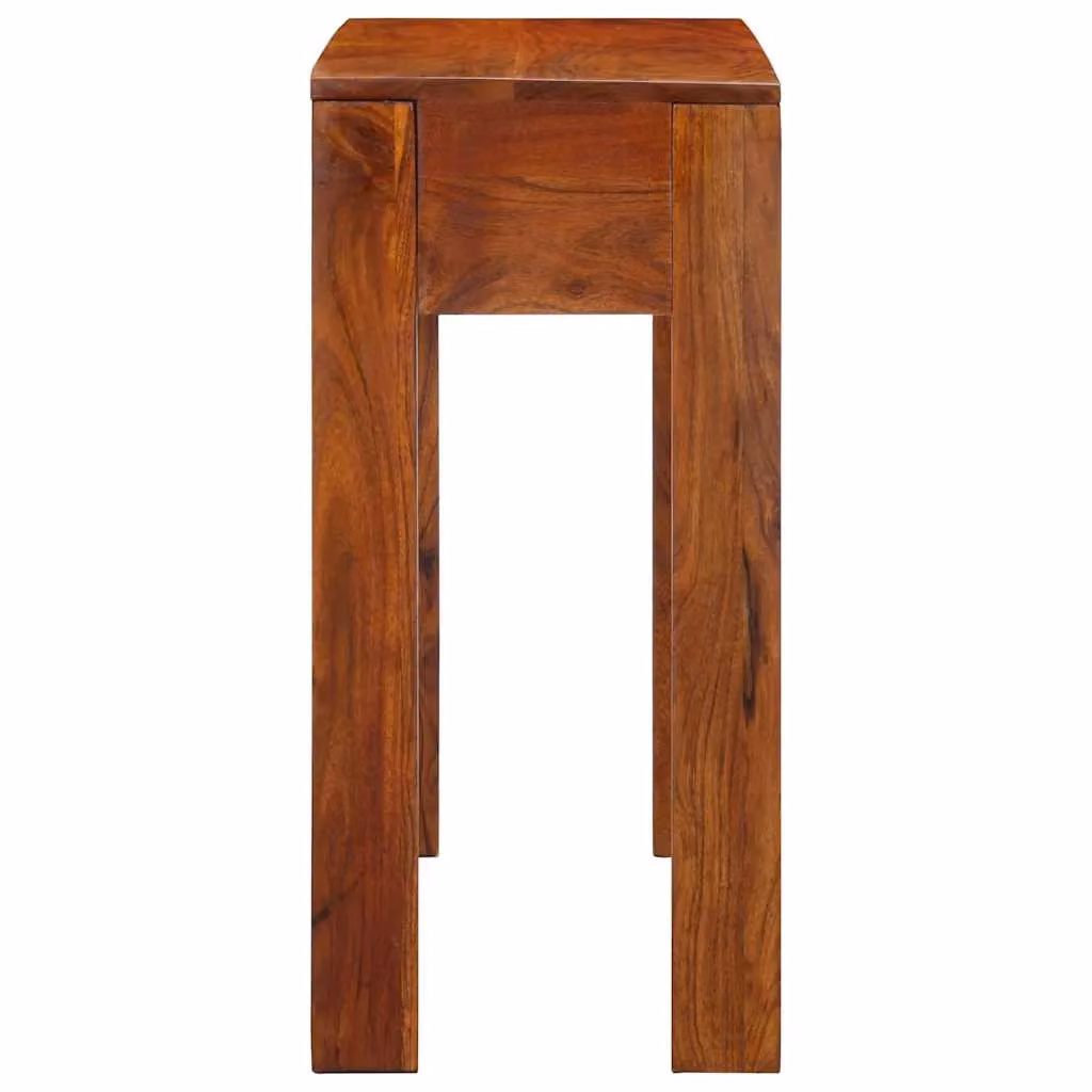 Berkfield Home Rustic Acacia Wood Console Table, Brown, W/D/H: 80 x 35 x 75 cm – 3