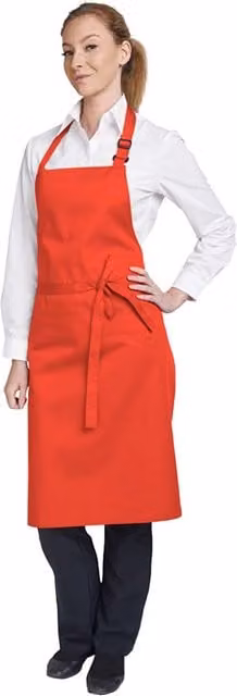 Dennys Red Multicoloured Bib Apron, Pack of 2, W/H: 28 x 36 in