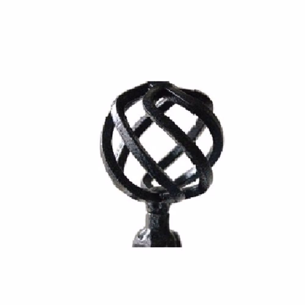 Poppyforge Large Steel Obelisk Cage Top Support in Black – 2