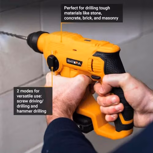Batavia Fixxpack 12V Cordless SDS+ Hammer Drill (Without Battery and Charger) – 2