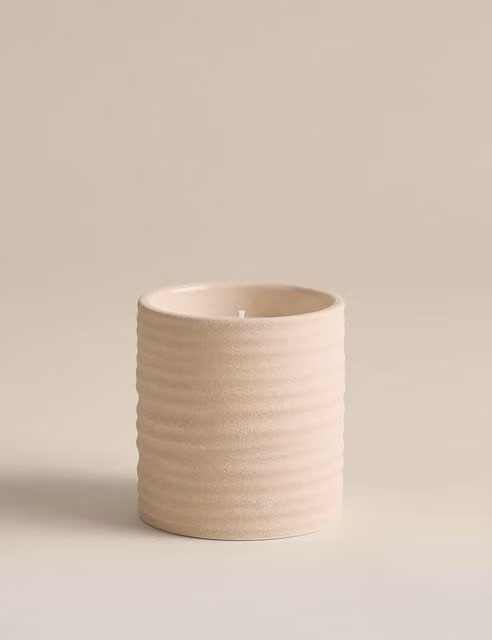 Teraire Ember Ceramic Candle in Beige