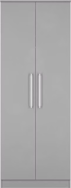 Ready Assembled 2 U Gloucester 2 Door Wardrobe in Dark Grey – 1