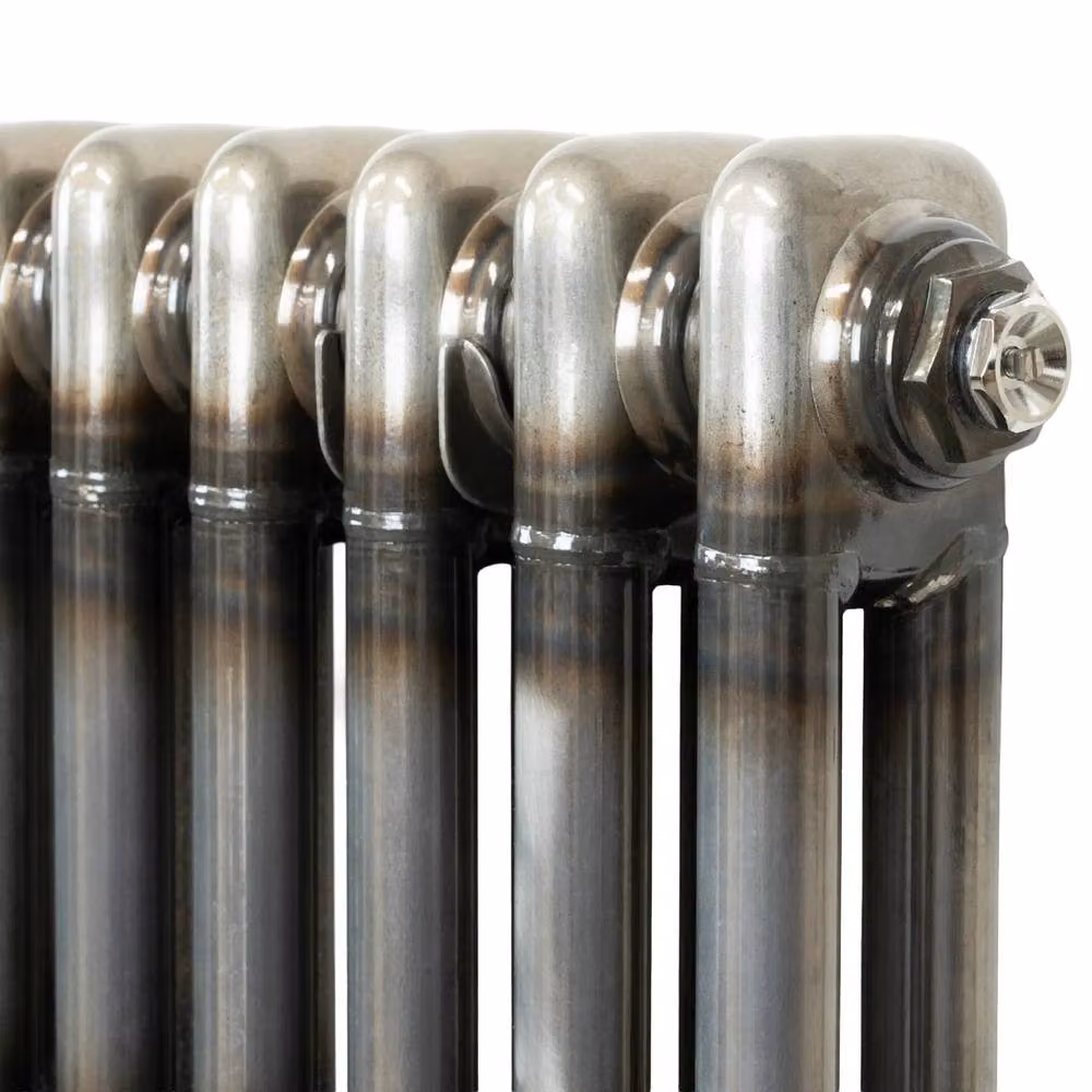 Monstershop Traditional 3 Column Radiator in Silver Raw Metal, W/H: 56.0 x 180.0 cm – 9