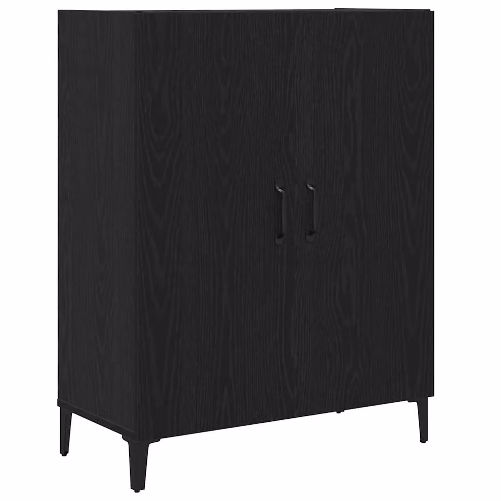 Berkfield Home Black Oak Sideboard in Engineered Wood, W/D/H: 69.5 x 34 x 90 cm – 2