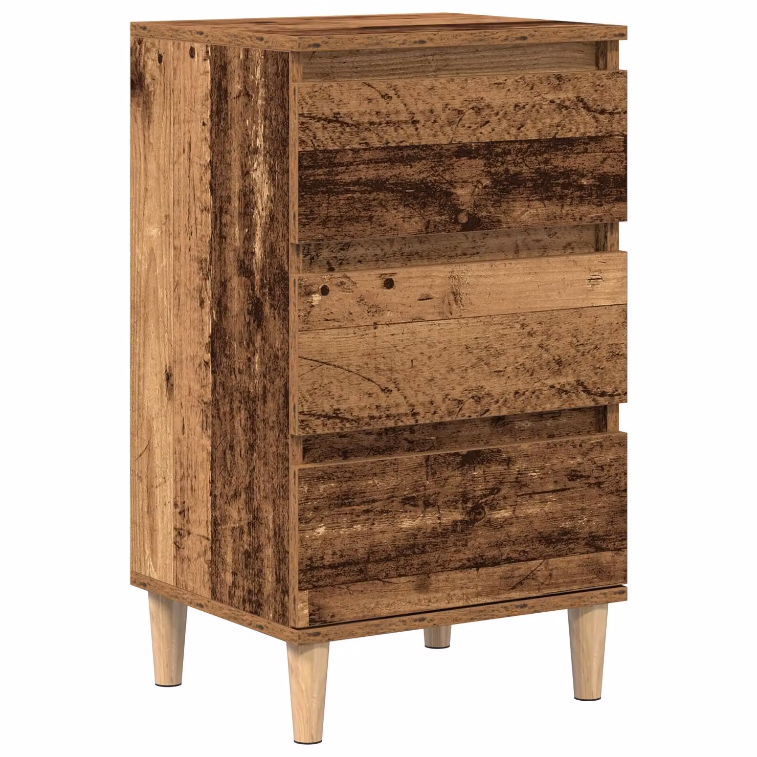 Berkfield Home Bedside Cabinet in Brown Old Wood, W/D/H: 40 x 35 x 70 cm – 2