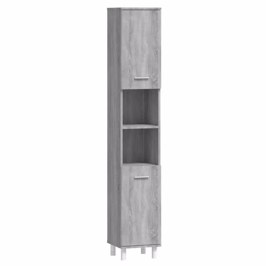 Berkfield Home Grey Sonoma Bathroom Cabinet W/D/H: 30 x 30 x 179 cm – 2