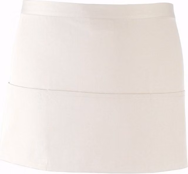 Premier Women's 3 Pocket Poly-Cotton Workwear Apron in White
