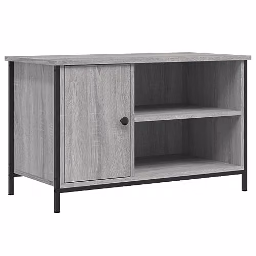 vidaXL Industrial TV Cabinet in Grey Sonoma, W/D/H: 80 x 40 x 50 cm – 1