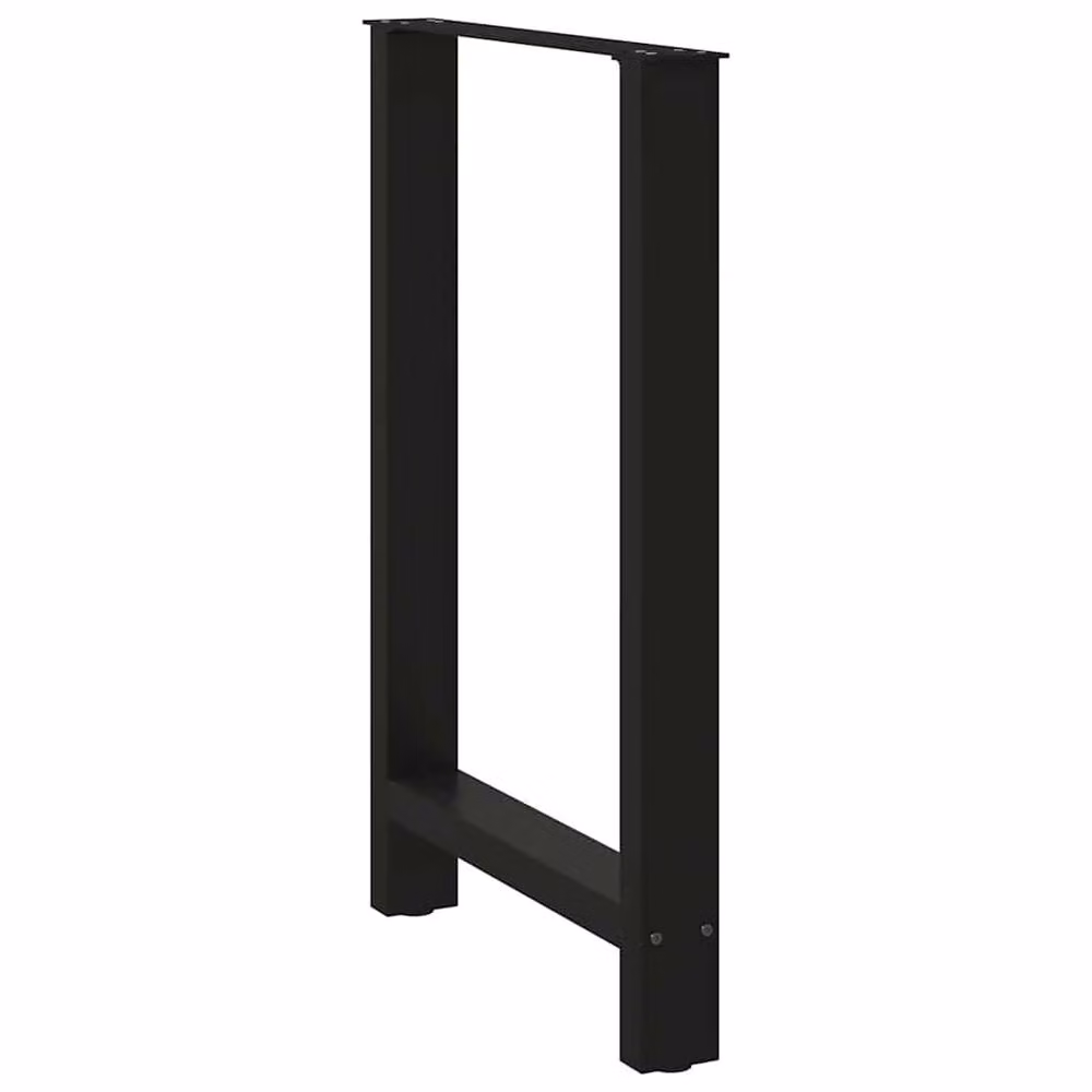 Berkfield Home Matt Black Steel Coffee Table Legs, 2 pieces, H: 60 cm (Adjustable to 90-91 cm) – 3