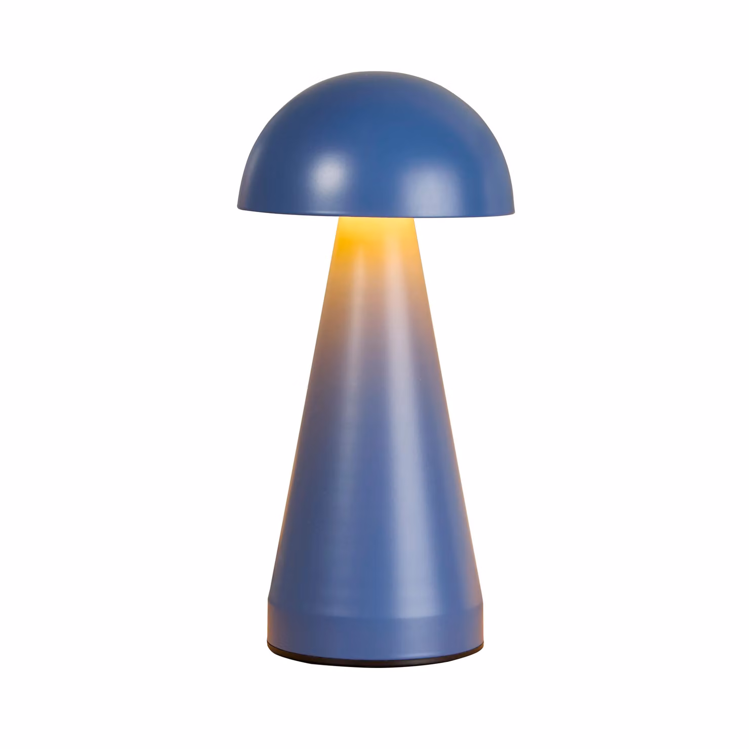 Lighting Collection Rechargeable Denim Dome Table Lamp in Blue – 2