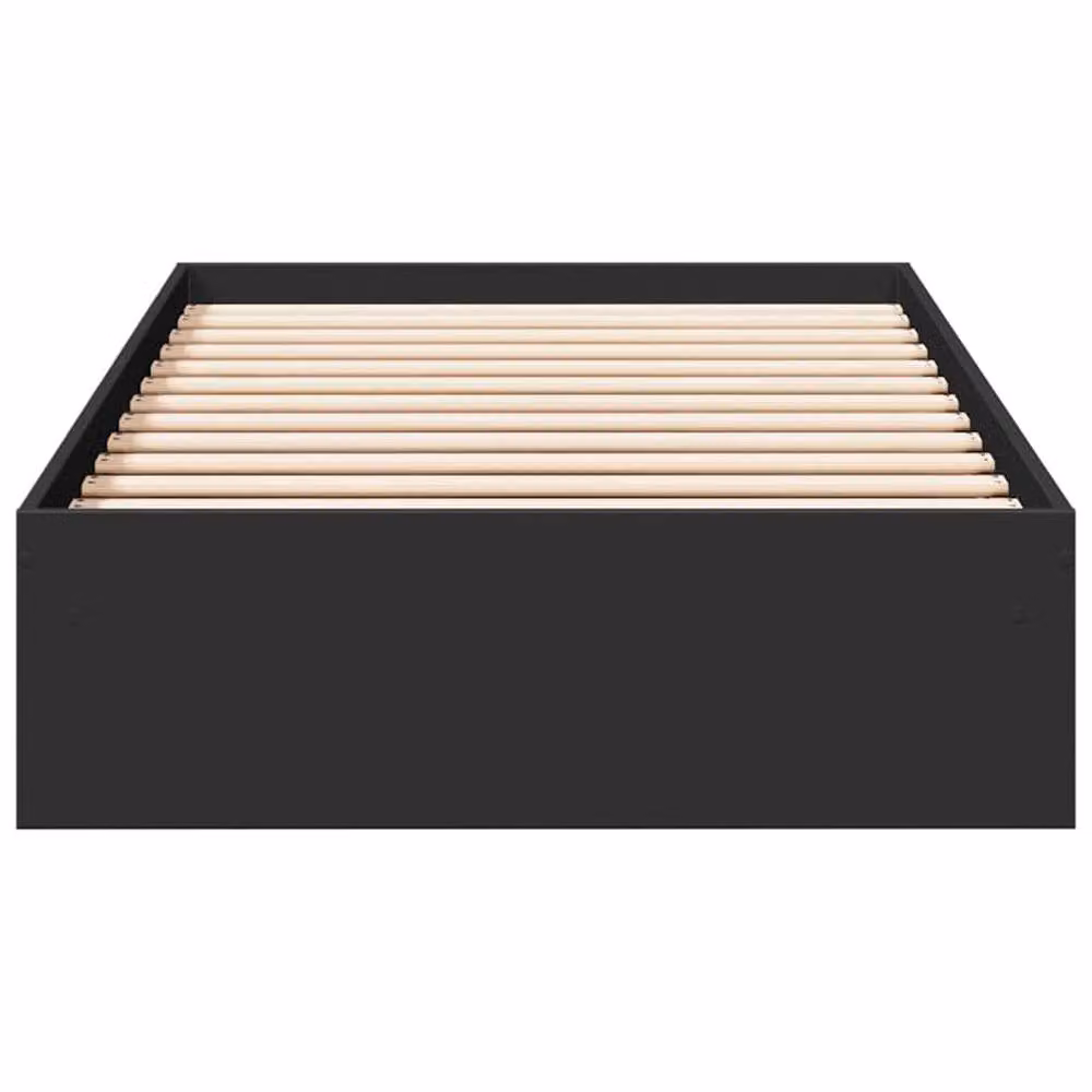 Berkfield Home Modern Bed Frame with Drawers in Black, W/D/H: 80 x 190 cm – 4