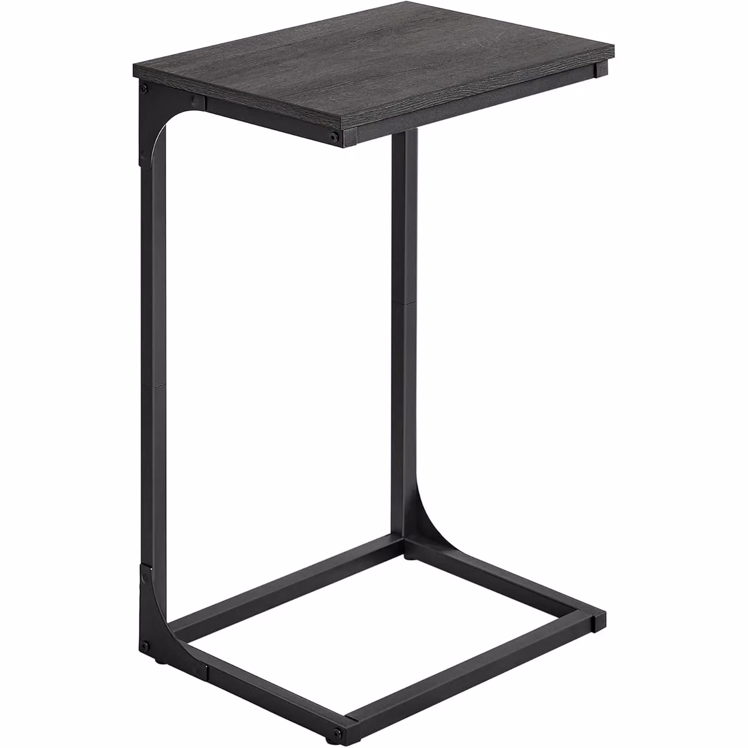VASAGLE Industrial C-Shaped Side Table with Metal Frame in Grey – 4