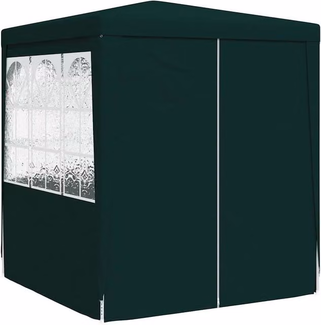 Berkfield Home Professional Party Tent with Side Walls, Green, W x D: 2.5 x 2.5 m