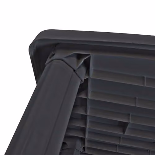 vidaXL Anthracite Plastic Garden Table, W: 101 cm, D: 68 cm, H: 72 cm – 3