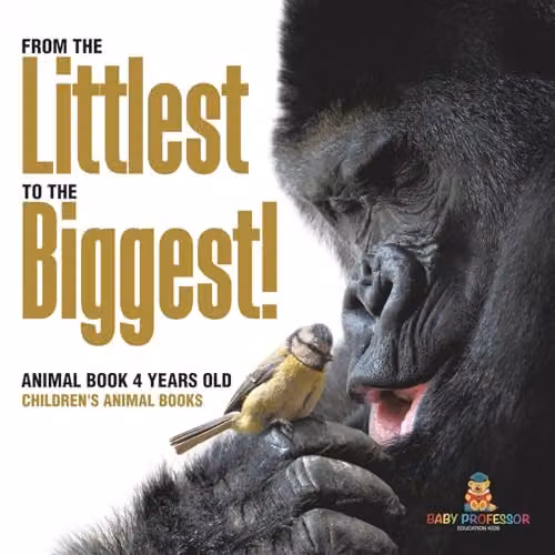 Baby Professor From the Littlest to the Biggest Animal Book for 4 Year Old Children, Multicolour