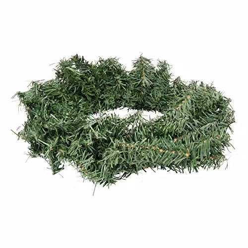 Pelle & Sol Green Artificial Leaves Round Christmas Wreath, Diameter: 40 cm – 5