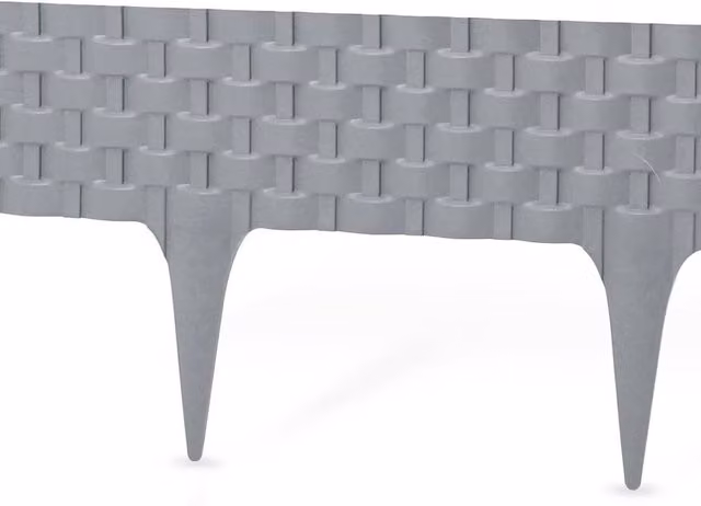 SPETLEK Rattan Style Lawn, Path and Border Edging in Grey – 1