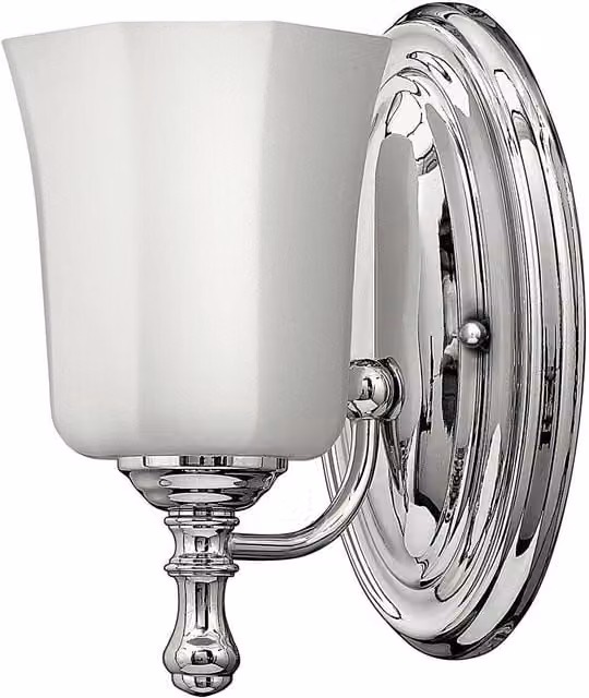 Loops IP44 Wall Light with Faceted Transparent Glass Shade and Polished Chrome Finish, LED G9 3.5W