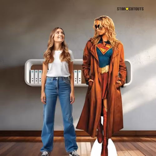 Star Cutouts SC4930 Supergirl Milly Alcock Shades Movie Cardboard Cutout, Multicolour, Height: 190 cm – 4