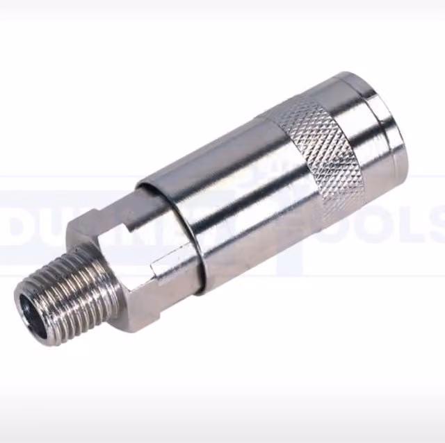Garden Mile BSP Male Air Coupling in Silver