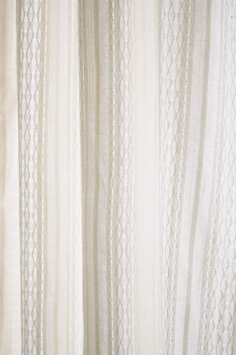 Pineapple Elephant Zofia Broderie Anglaise Cotton Voile Curtain Panel in Natural, W: 140 cm, H: 229 cm – 2
