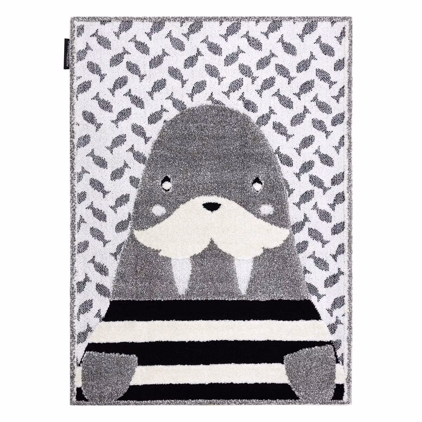 RugsX Modern Children's Rectangular Rug in Grey, W: 120 cm, L: 170 cm – 2
