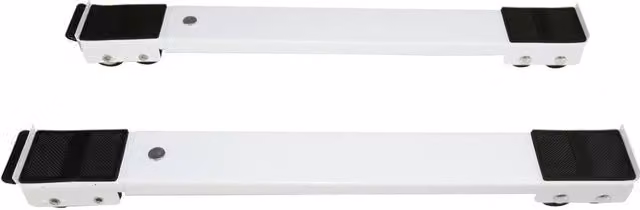 NESTLUNE Universal Extendible Appliance Trolley Roller Mover Slider, White, W: 52 cm, D: 52 cm – 1