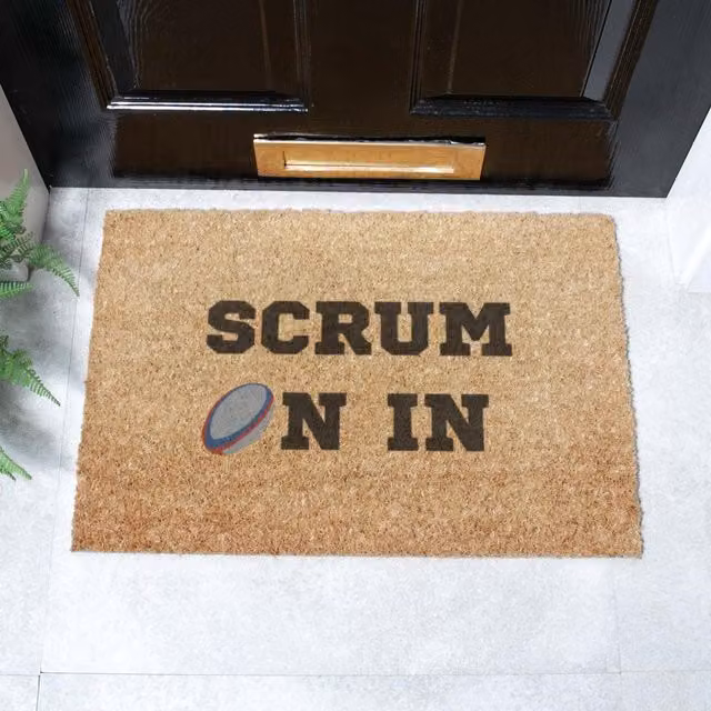 Artsy Mats Scrum On In Doormat in Brown, W/D: 60 x 40 cm – 1