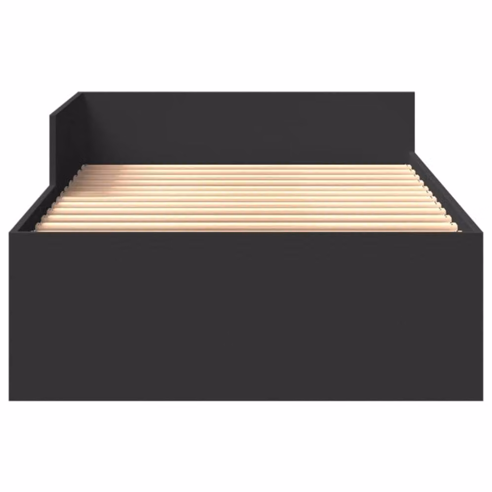 Berkfield Home Restful Small Single Bed Frame in Black with Drawers – 4