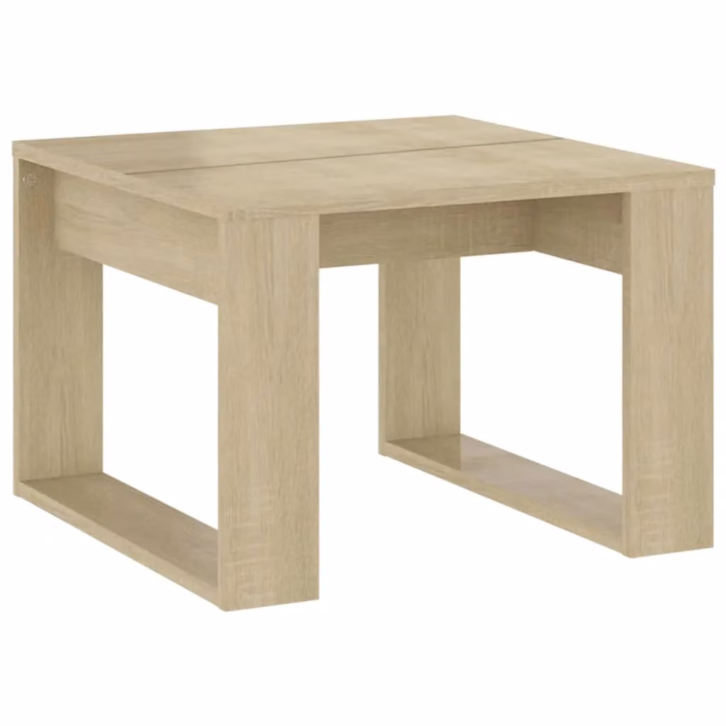 Berkfield Home Sonoma Oak Side Table in Brown, W/D/H: 50 x 50 x 35 cm – 2