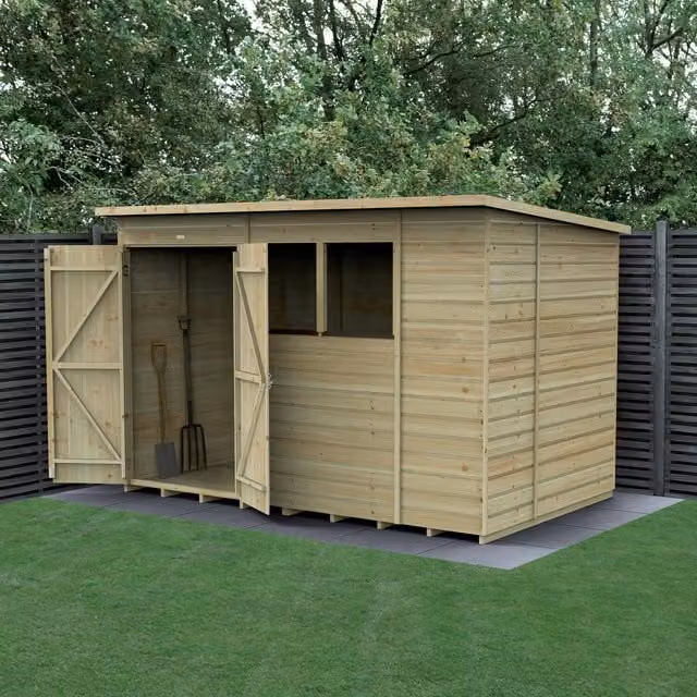 Beckwood Pent Wood Shed with Window