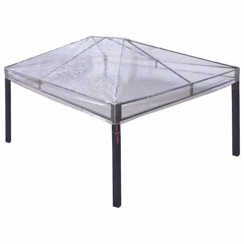 vidaXL Transparent PVC Gazebo Cover Replacement W: 400 cm, D: 300 cm, H: 32 cm