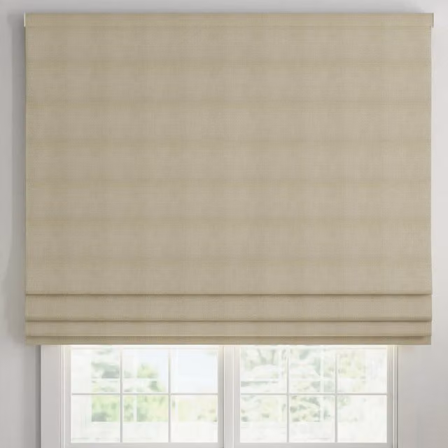 ANTE DECOR Eden Made To Measure Blackout Roman Blind in Cream/Beige