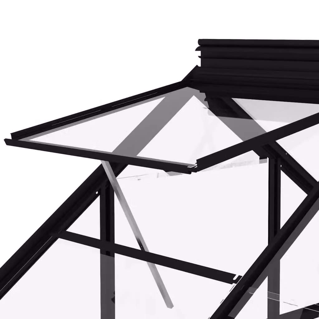 Berkfield Home 16 Piece Tempered Glass Replacement Set for Greenhouse in Transparent – 5