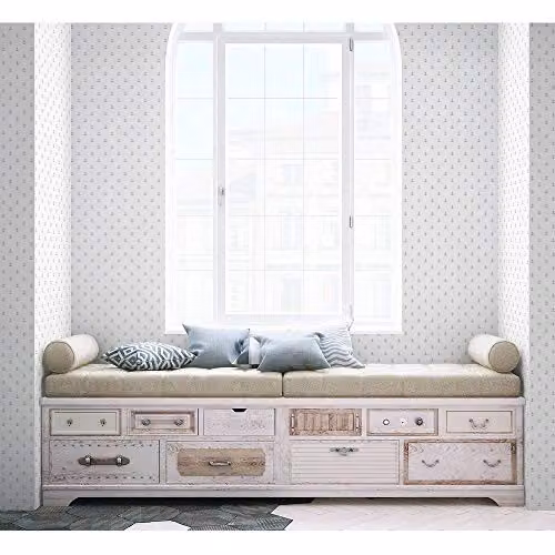 Galerie Deauville 2 Anchors Maritime Wallpaper in Grey and White
