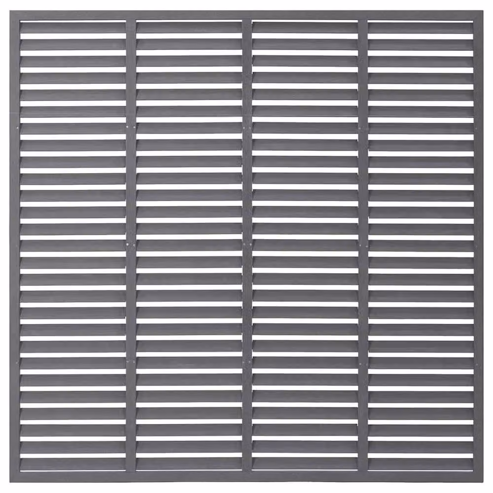 Berkfield Home Louver WPC Fence, Grey, 180 x 180 cm – 3