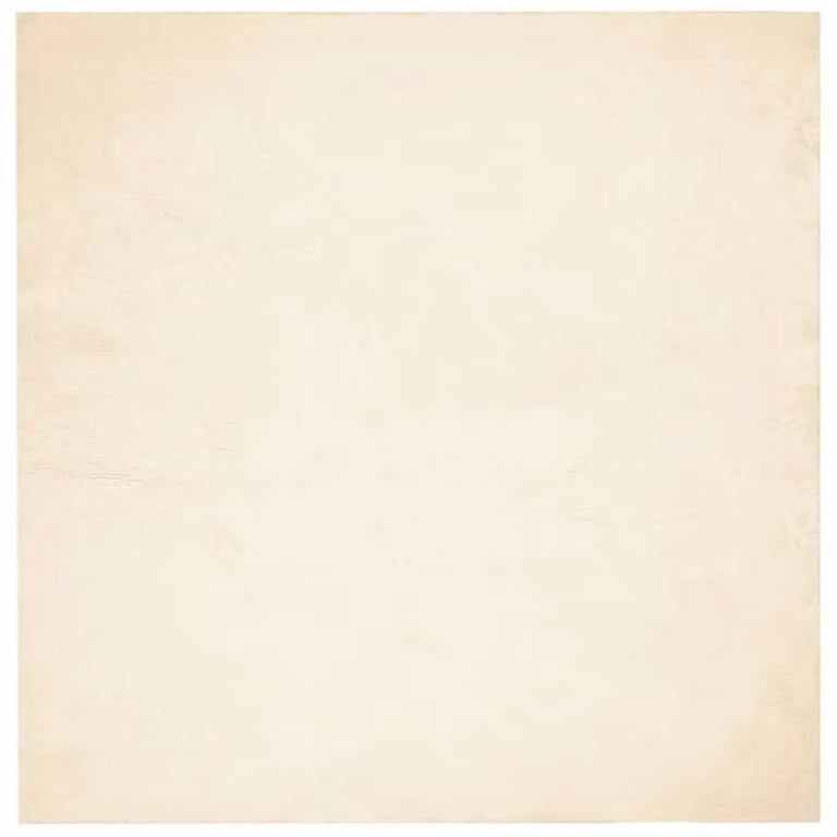 Berkfield Home HUARTE Short Pile Washable Soft Rug in Beige, W/D/H: 200 x 200 x 1 cm